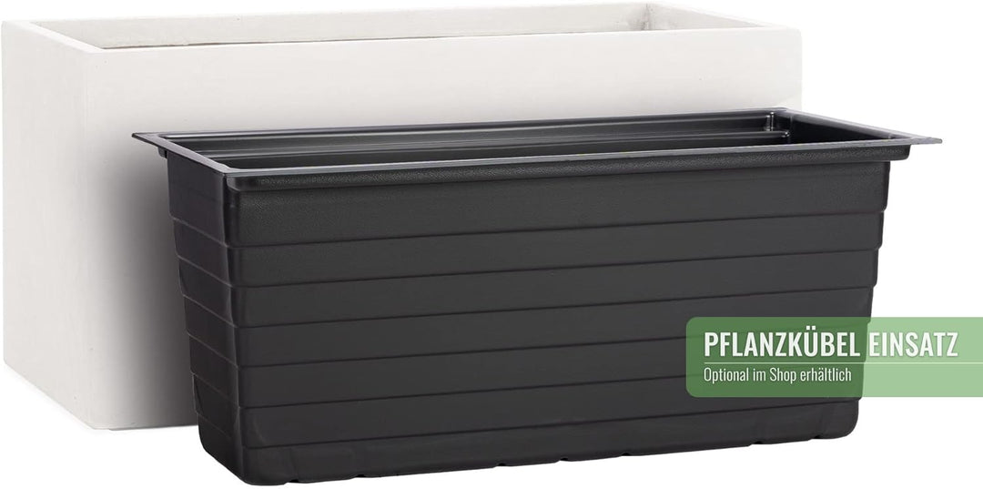 Pflanzwerk® Pflanzkübel TUB Sand 40x80x40cm *Frostbeständiger Blumenkübel* *UV-Schutz* *Qualitätswar