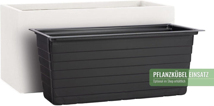 Pflanzwerk® Pflanzkübel TUB Sand 40x80x40cm *Frostbeständiger Blumenkübel* *UV-Schutz* *Qualitätswar