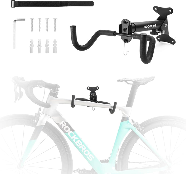 ROCKBROS Fahrrad Wandhalterung 90° klappbare Fahrradhalter Wandabstand Fahrradständer Fahrradaufhäng