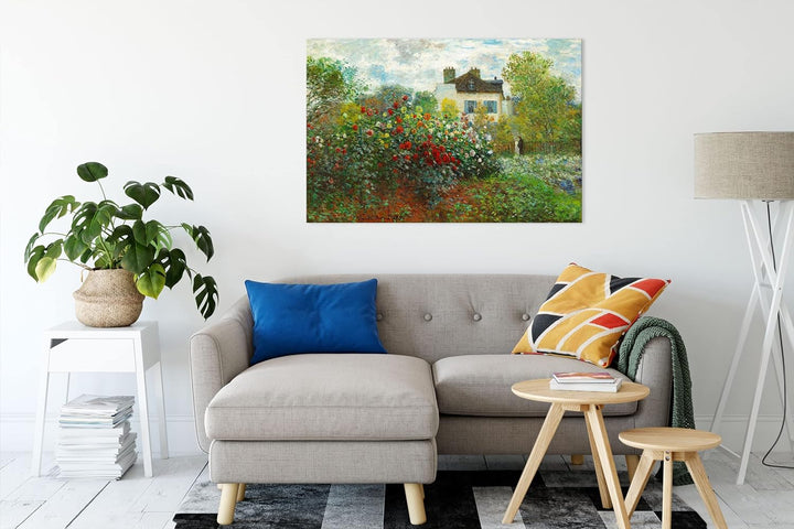 Claude Monet - Des Künstlers Garten in ArgenteuilEi als Leinwandbild / Grösse: 120x80 cm / Wandbild