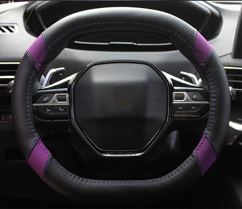 Mayco Bell Mikrofaser Leder Auto Lenkradbezug Fit für Peugeot 3008 4008 206 207 208 2016-2019 508 20