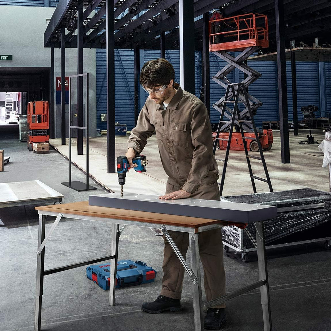 Bosch Professional Akkuschrauber GSR 18V-55 (2x 2,0 Ah Akku, GAL 18V-40, 18 Volt System, max. Drehmo