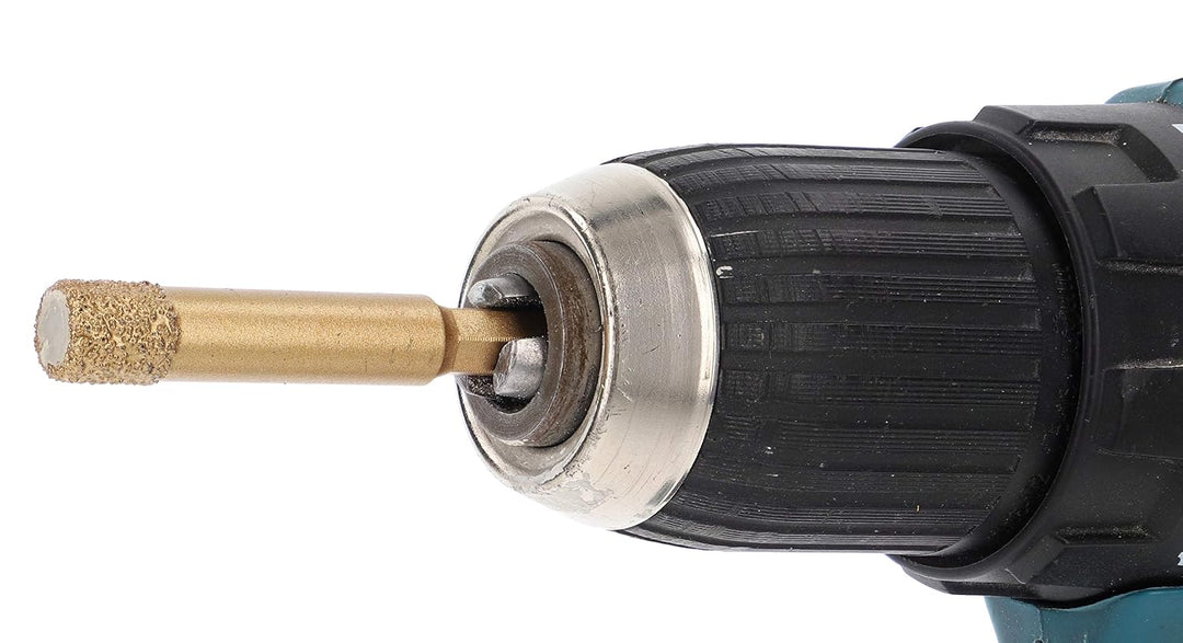PRODIAMANT Profi Fliesenbohrer Fliese 10 mm x 6Kant Bit Aufnahme Diamantbohrer Winkelschleifer für t