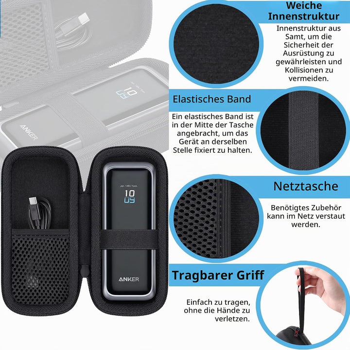 Khanka Etui für Anker Prime Power Bank 20,100mAh 220W / 20,000mAh 200W, Aufbewahrungstasche für Anke