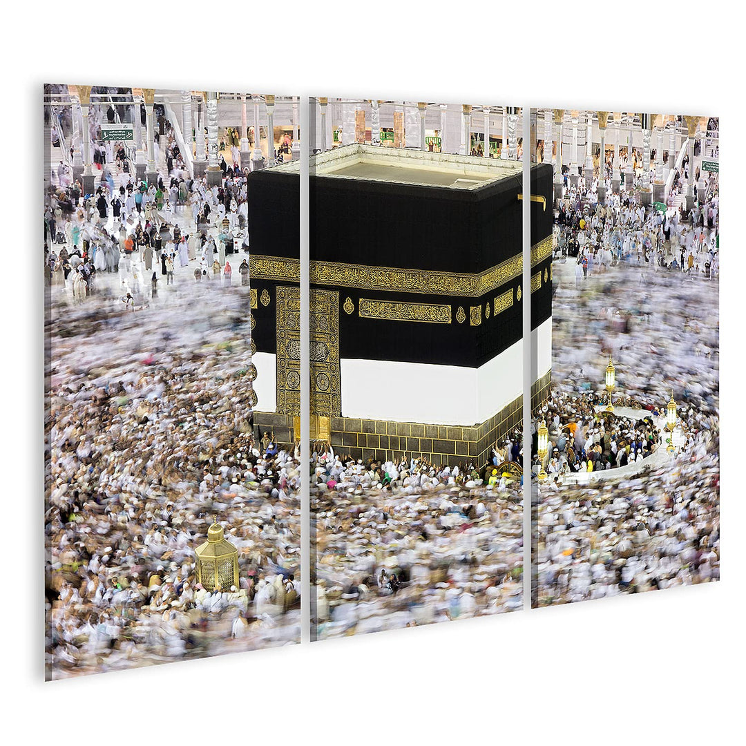islandburner Bild auf Leinwand Kaaba Hadsch Saudi Arabien Muslime Bilder Wandbilder Poster Leinwand