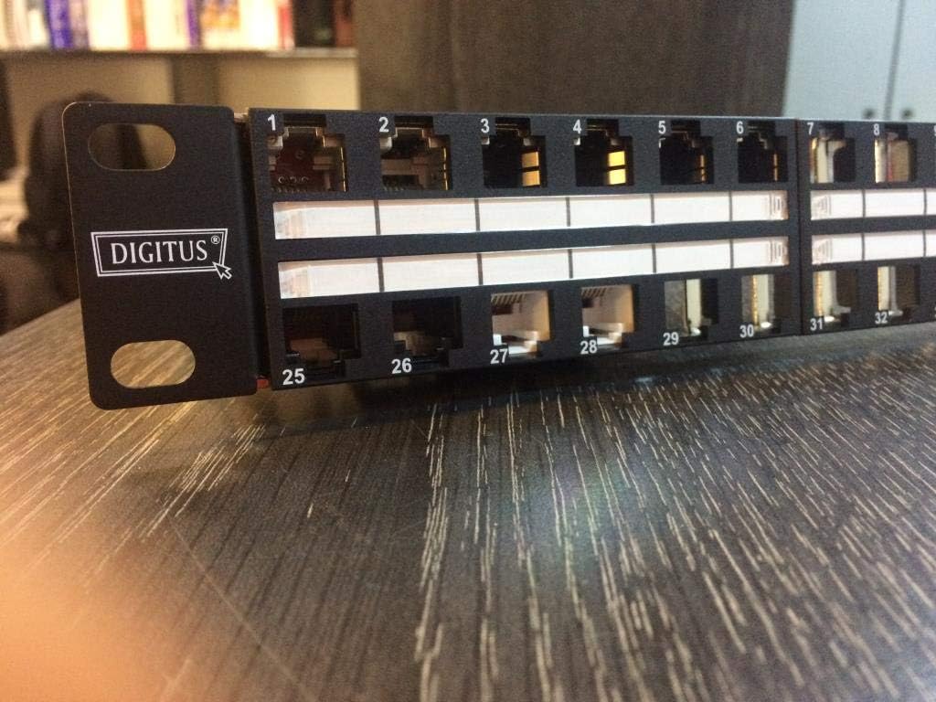 DIGITUS Patchpanel - Modular - Für Keystone-Module - 19-Zoll - 48-Port - Geschirmt - Rack-Montage 1H