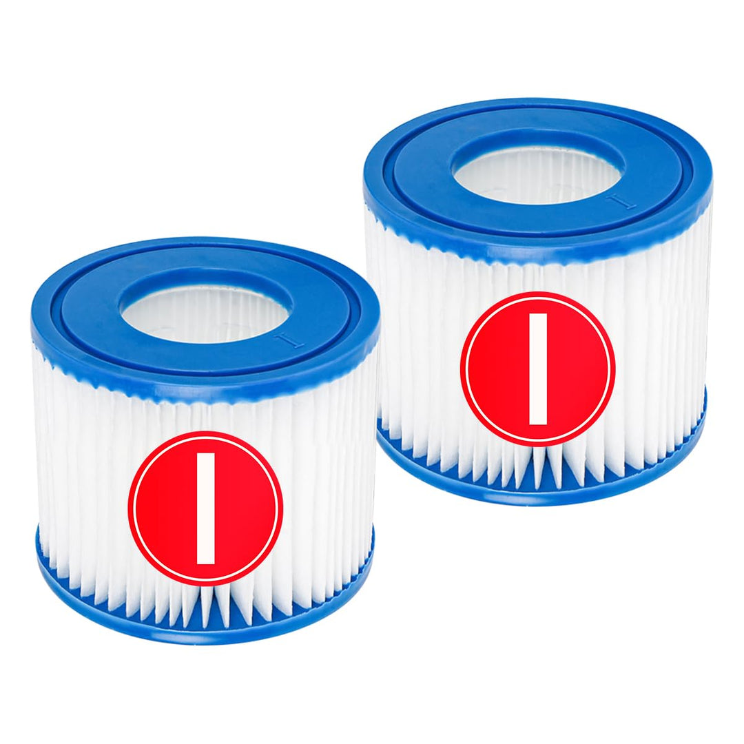 YanBan Schwimmbad-Filterkartusche kompatibel mit Best-Way 58381 Filterpumpe, 2 Stück Ersatzfilter ko