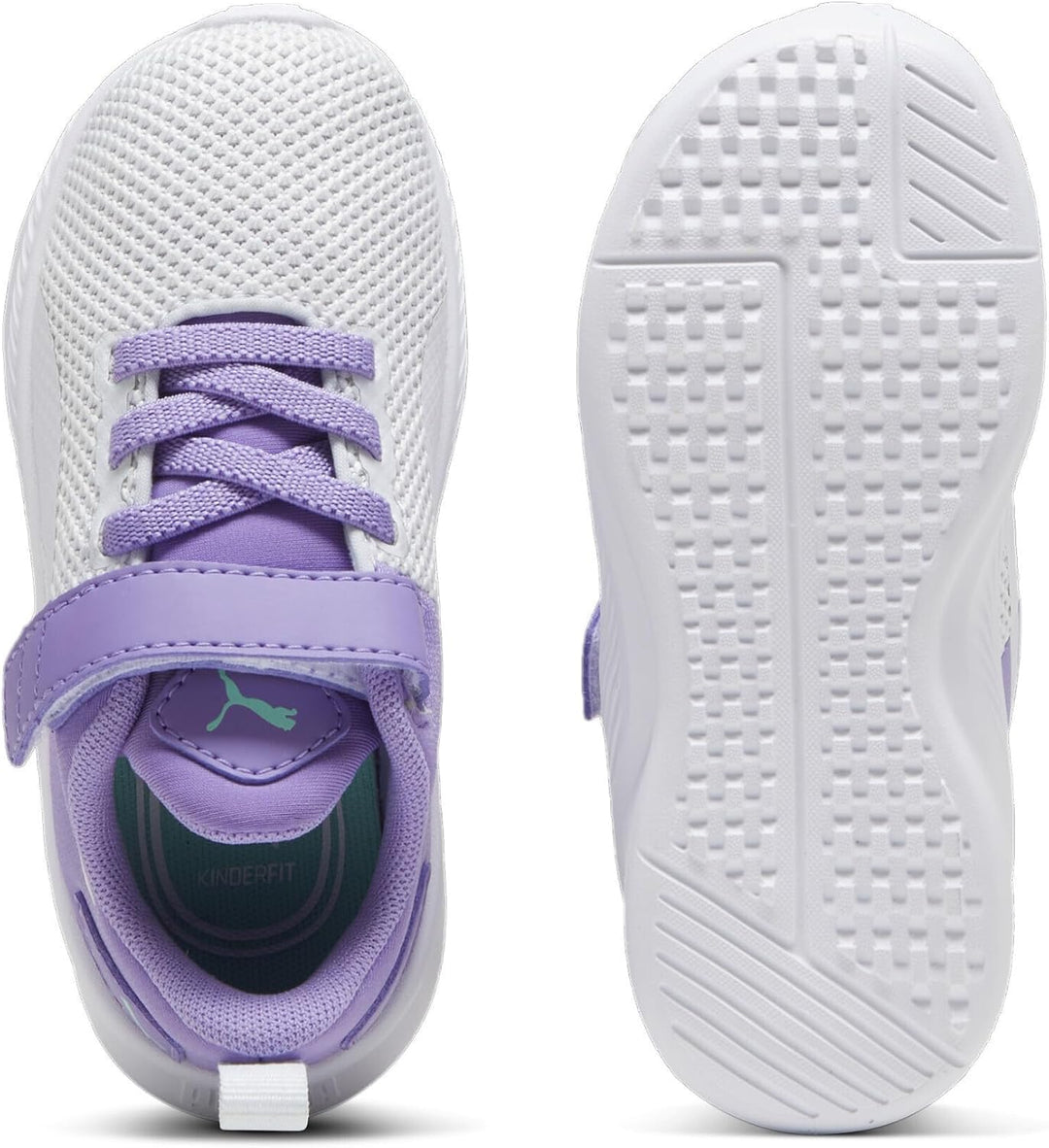 PUMA Unisex Kinder Flyer Runner V Inf Sneaker 21 EU Lavender Alert Puma White Silver Mist, 21 EU Lav