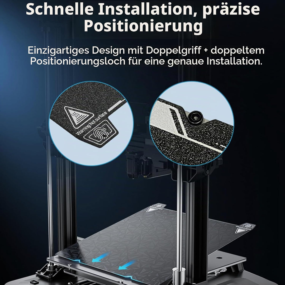 Creality Dual-Sided Printing Platform Board Kit for K1 Max, 3D Printer Glossy PEO + Coated PEI Doubl
