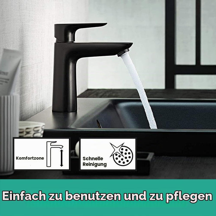 hansgrohe Wasserhahn Talis E CoolStart (Armatur mit Auslauf Höhe 110mm), Einhebel-Waschtischmischer