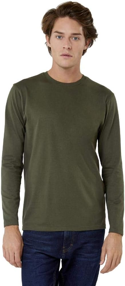 B&C - #E150 Long Sleeve/Sport Grey, XL