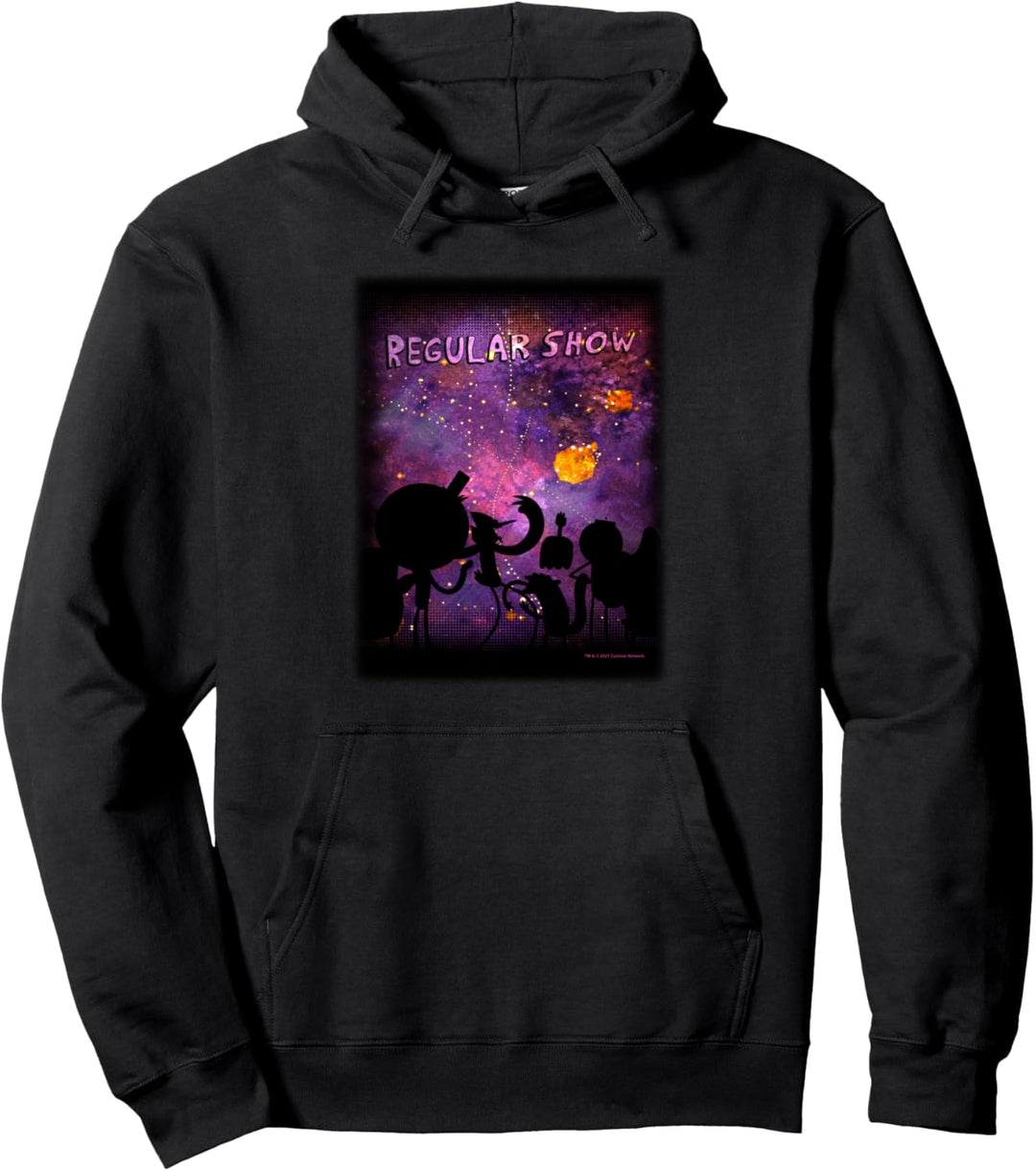 Regular Show Starry Night Silhouettes Pullover Hoodie