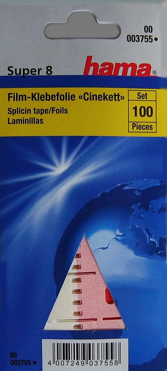 Hama Klebefolie für Super 8 Filme, 100 Stück, Cinekett, Rot