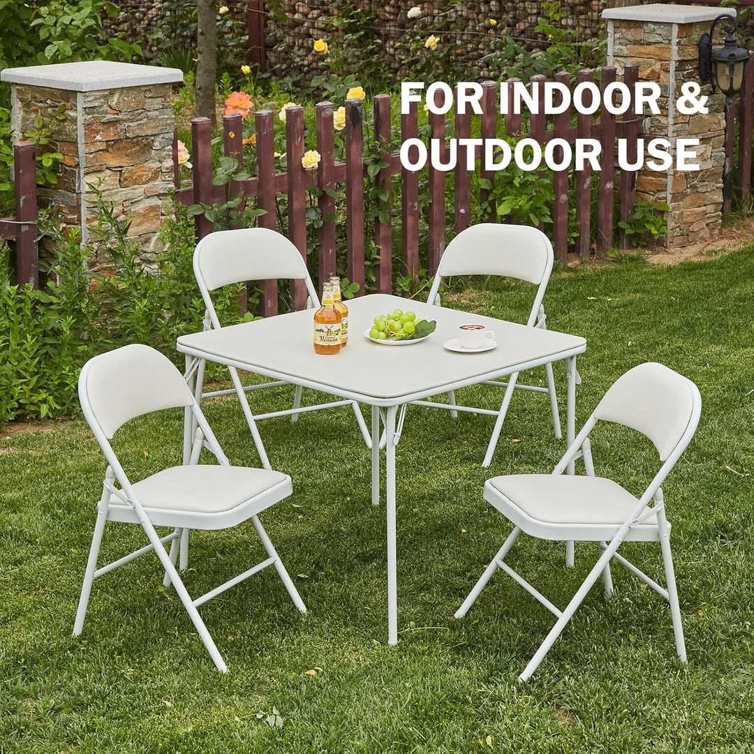 KAIHAOWIN Klapptisch Faltbarer 85 x 85 cm, Gartentisch Klappbar Vielseitig Einsetzbar, Quadratischer