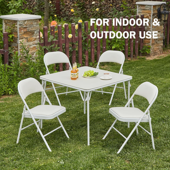 KAIHAOWIN Klapptisch Faltbarer 85 x 85 cm, Gartentisch Klappbar Vielseitig Einsetzbar, Quadratischer
