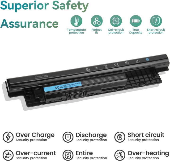 K KYUER XCMRD MR90Y Laptop Akku für Dell Latitude 3440 3540 Inspiron 14 3421 3442 3437 14R 5421 15 3