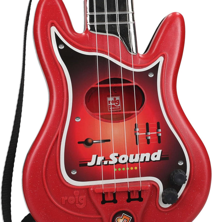 REIG 844 Spielzeug-Set mit 4-saitiger Gitarre und verstärktem Mikrofon