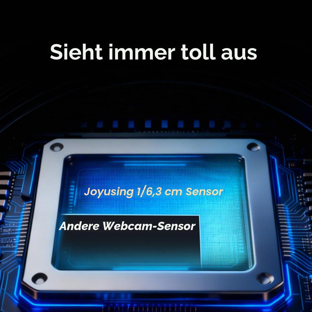 JOYUSING Flip600S 4K PC-Webcam - Ultra 4K HD, PDAF Autofokus, Mikrofone mit Geräuschunterdrückung, F
