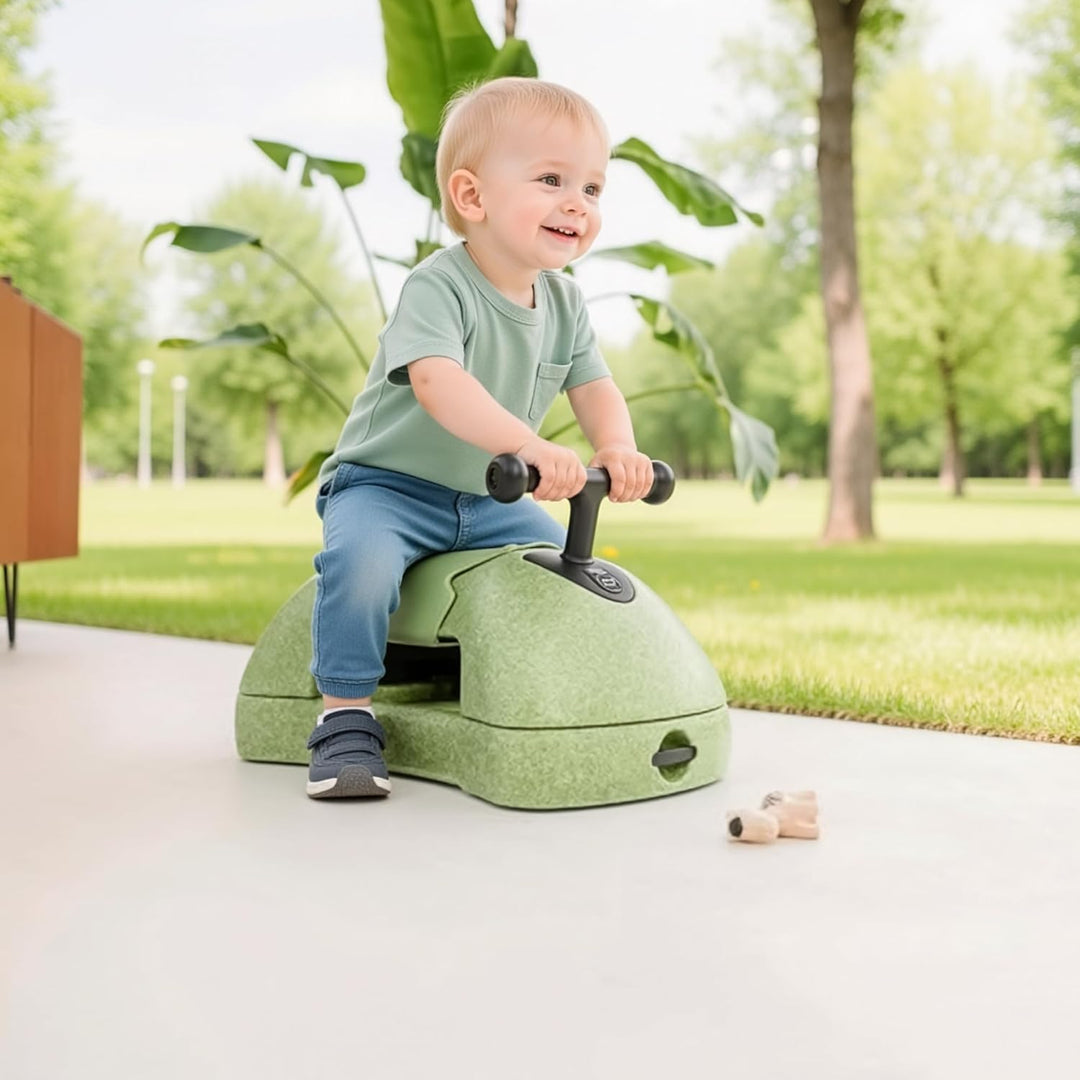 Scoot and Ride - Personalisierbar My First 3in1 Rutscher Baby Walker Ride On Caster Board Grün ab 6
