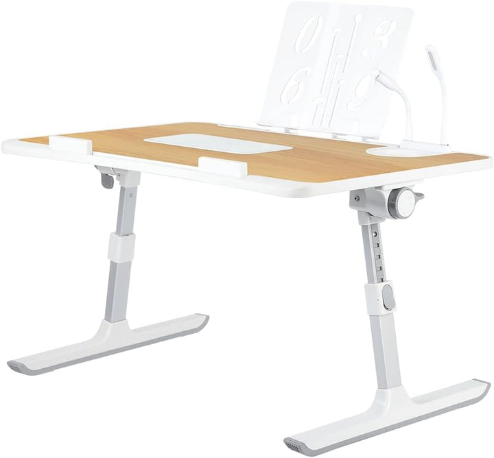 Betttisch höhenverstellbar, mit 4 einstellbare Winkel, Klappbarer Lapdesk, für Sofa Couch Boden Arbe