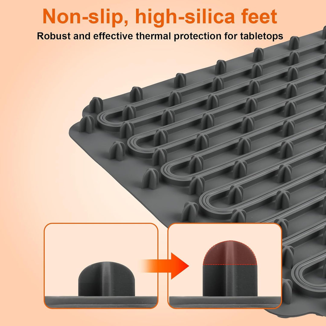 Elektrische Warmhalteplatte für Speisen, GuKKK Faltbare Speisenwärmer mit 4 Einstellbarer Temperatur