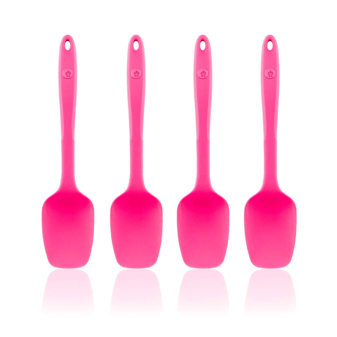 Kochblume Flexlöffel S 4er Set | Premium-Silikon & BPA frei| Hitzebeständig | Spülmaschinenfest | Fa
