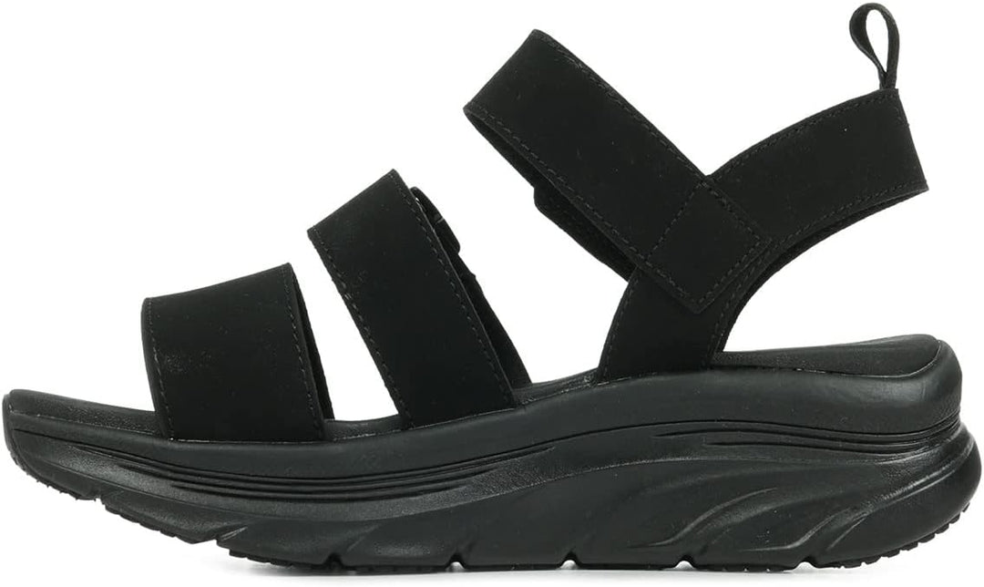 Skechers Damen D'lux Walker Retro Cosmos Sandale 35 EU Schwarz, 35 EU Schwarz
