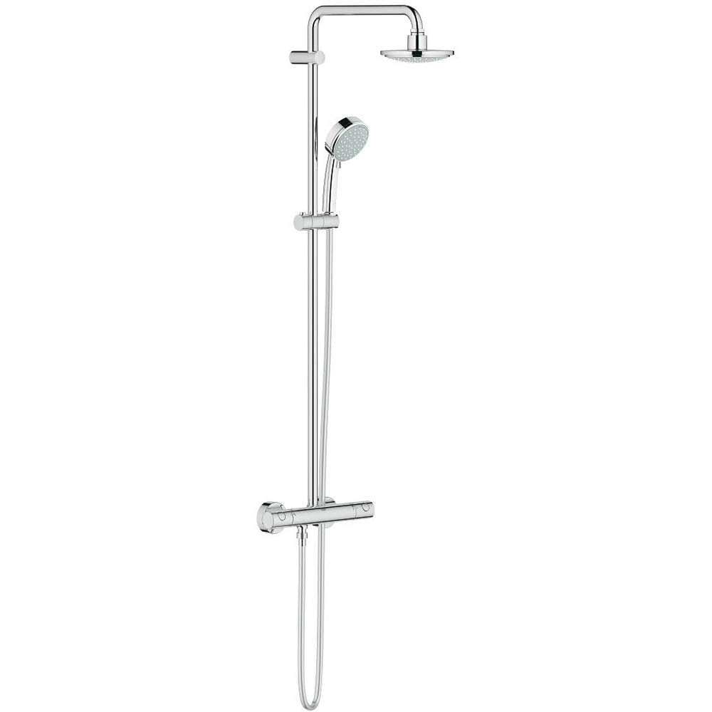 GROHE Tempesta Cosmopolitan 160 - Duschsystem mit Thermostatbatterie (wassersparend, 2 Strahlarten,