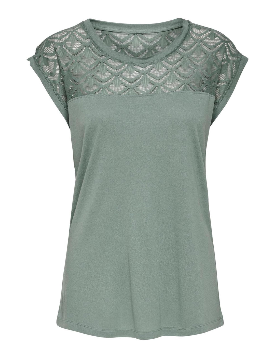 ONLY Damen Onlnicole Life S/S Mix Top Noos JRS T-Shirt S Grün, S Grün