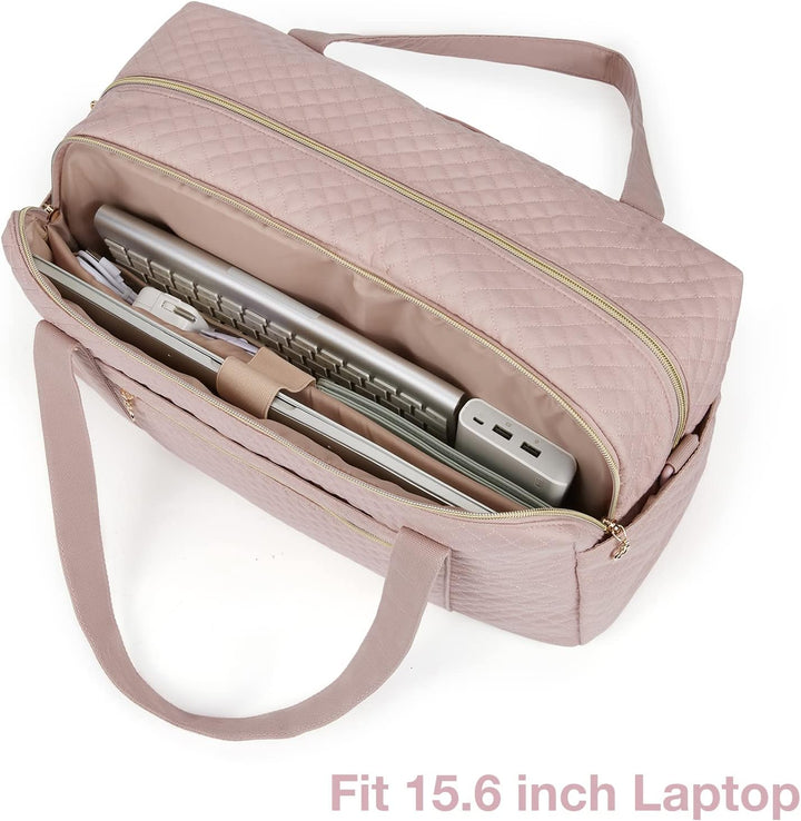 BAGSMART Reisetasche Handgepäck, Weekender Damen Overnight Bag Grosse Tragetasche mit Schuhtasche, L