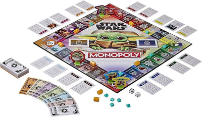 Monopoly: Star Wars The Child Edition Board Game for Families and Kids Ages 8 and Up, Featuring The