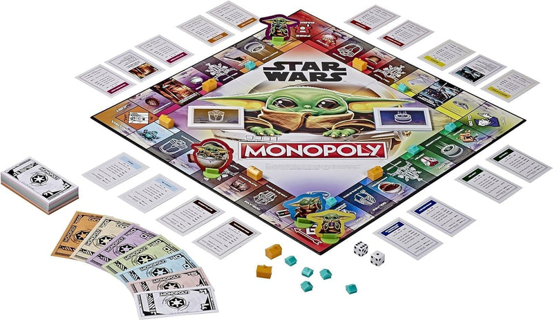 Monopoly: Star Wars The Child Edition Board Game for Families and Kids Ages 8 and Up, Featuring The