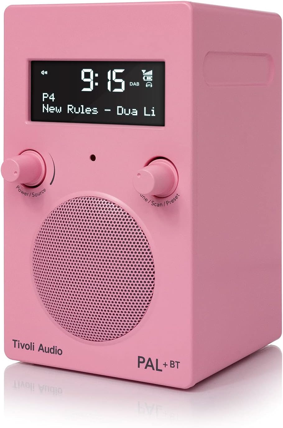 TIVOLI AUDIO Compatible - PAL+ BT Portable FM/DAB Radio Rosa, Rosa