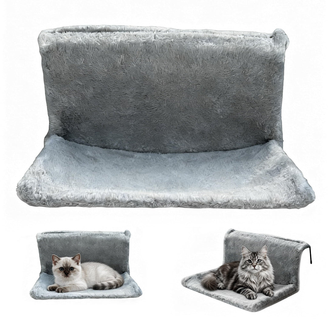 Katzenbett für Heizung Flauschig Katzenhängematte Katzenheizungsliege Katzen Hängematte Heizkörper F