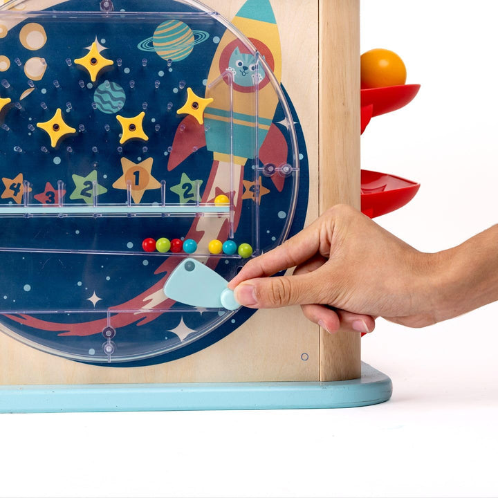Hape Magischer Motorikwürfel, Motorikspielzeug, mit Sound-Funktion, ab 12 Monaten
