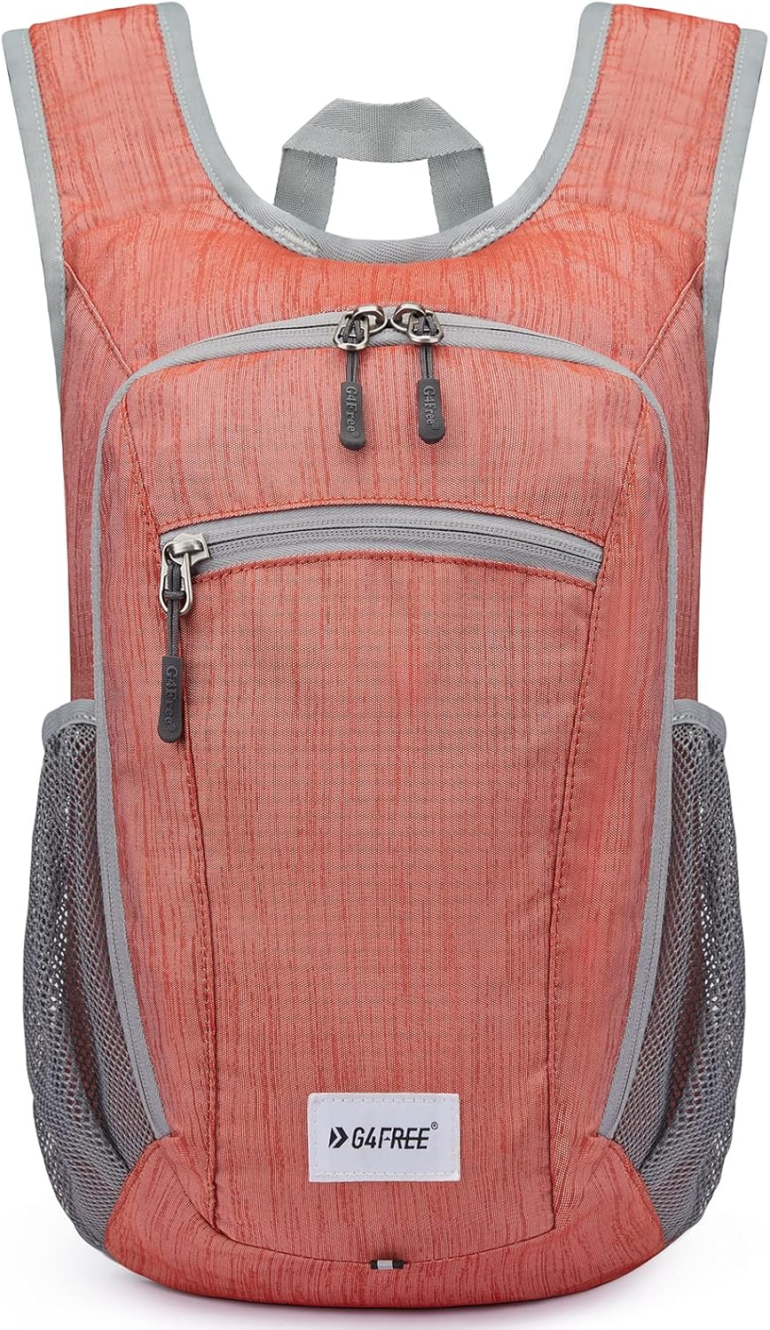 G4Free 10/15/20L Faltbarer Rucksack Klein, Wanderrucksack Leicht, Tagesrucksack Damen Herren für Wan