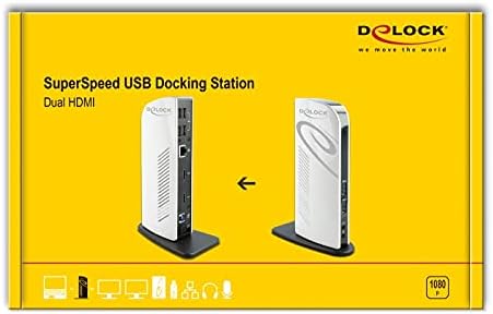 Delock USB Dockingstation Dual HDMI Full-HD/USB 3.2 / LAN/Audio, 87771