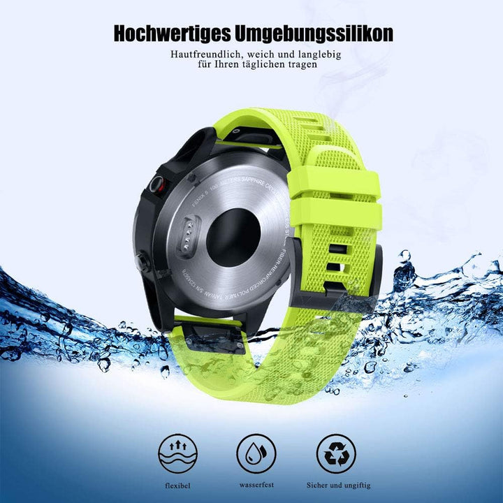 ANBEST Kompatibel mit Fenix 5X/Fenix 5X Plus/Fenix 6X Armband mit Schnell Freisetzung Funktion 26mm