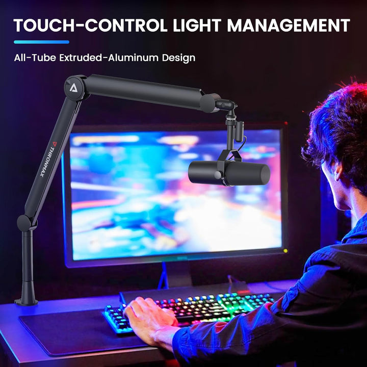 THRONMAX S8 Mikrofon arm, Mikrofonständer für Game Streaming und Broadcasting, Stabiler und universe