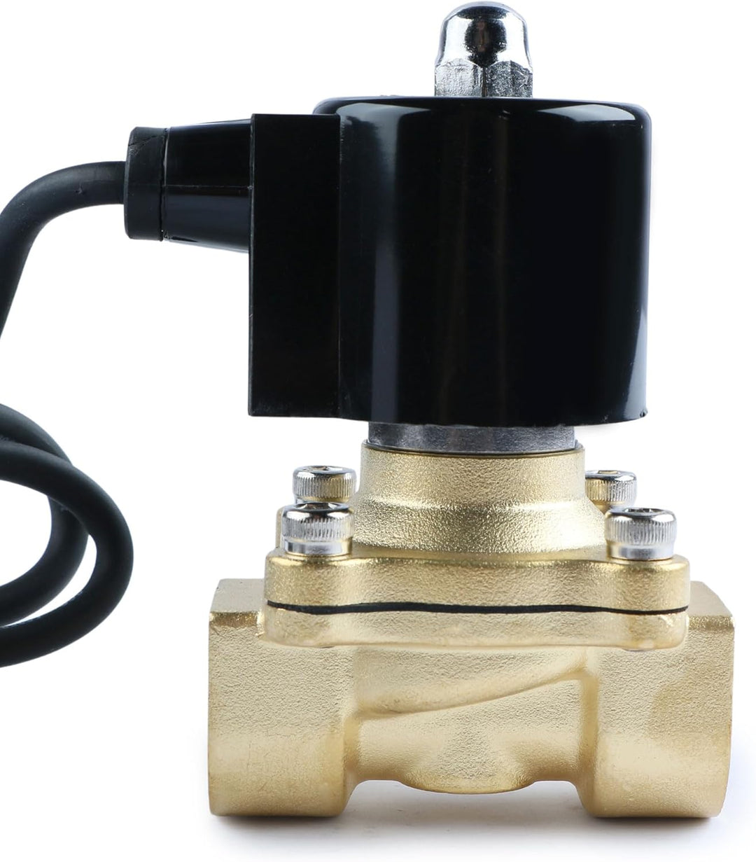 U.S. Solid 3/4" Messing Elektrisches Magnetventil Unterwasser IP67 230V AC stromlos geschlossen, Vit