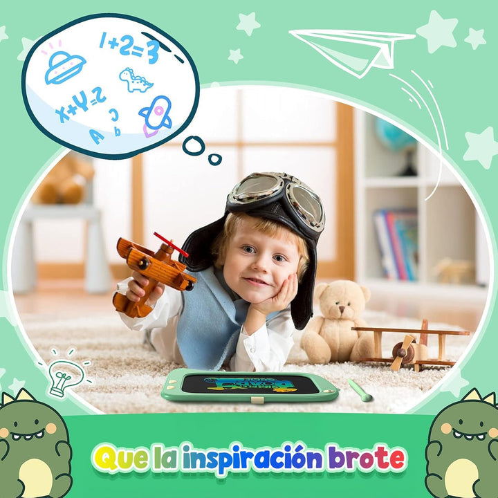 ORSEN LCD Schreibtafel Spielzeug ab 3 4 5 6 7 8 Jahre alt Junge Mädchen, 8,5-Zoll Bildschirm Zeichen