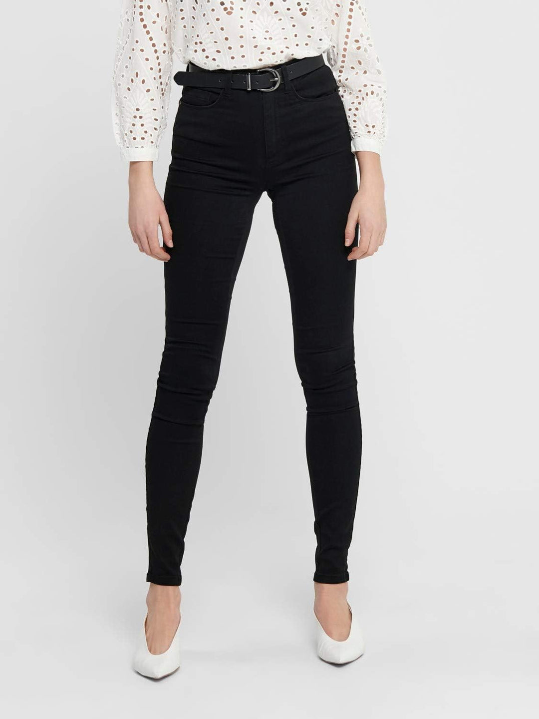 ONLY Female Skinny Jeans ONLROYAL Mittlere Taille Skinny Fit Jeans XS / 34L Schwarz, XS / 34L Schwar
