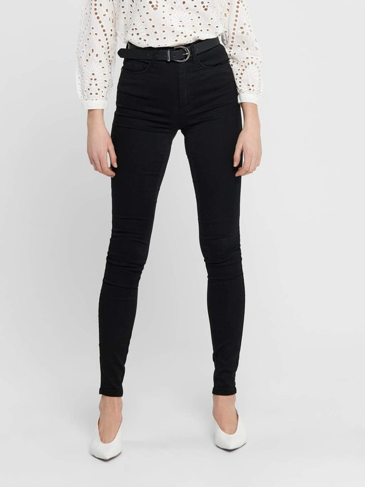 ONLY Female Skinny Jeans ONLROYAL Mittlere Taille Skinny Fit Jeans XS / 34L Schwarz, XS / 34L Schwar