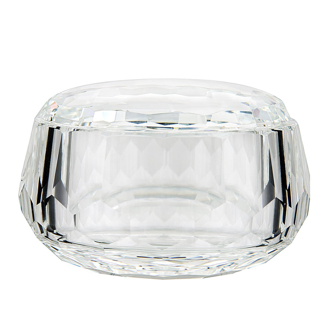 Donoucls Kristallglasschale, für Nüsse, Süssigkeiten oder Schmuck, Kristall, Bowl With Cover, 7.5x12