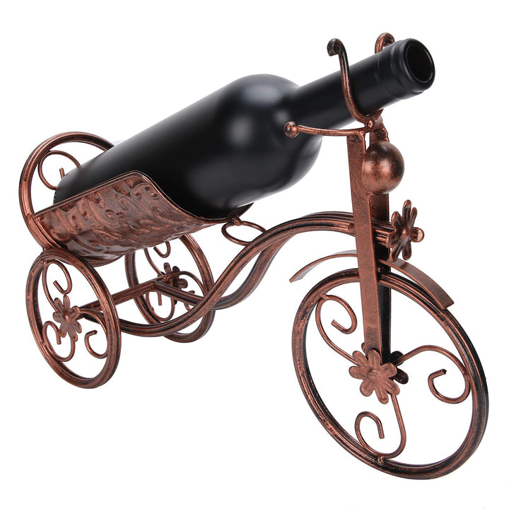 Wakects Weinflaschenregal, dekorativer Flaschenhalter in Form von Fahrrädern, Weinflaschenhalter aus