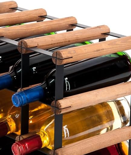 PROREGAL Modulares Weinregal VINOTECA MOD Metal | HxBxT 12,5x82,5x24,5cm | 8x1 Flaschen | Massives K
