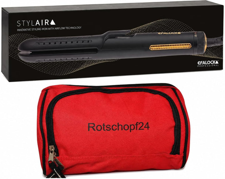 Efalock Stylair Long Glätteisen, Haarglätter. 2in1 + Wellen/Locken. Hairstyler. 58 W. 140-220 Grad.