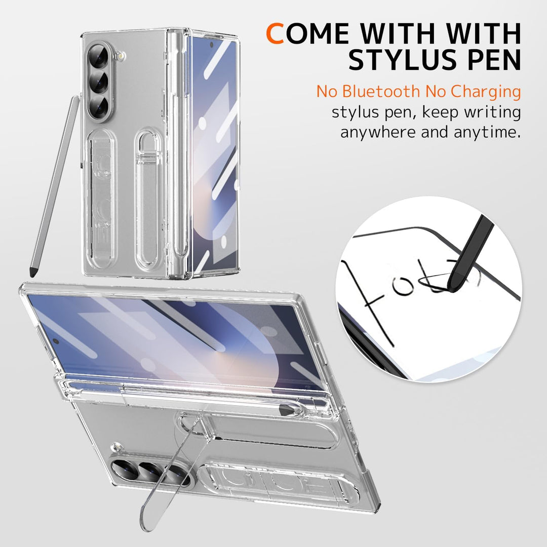NINKI für Samsung Galaxy Z Fold 5 Handyhülle mit Armband Ständer Z Fold 5 Case mit Stift Fold 5 hand