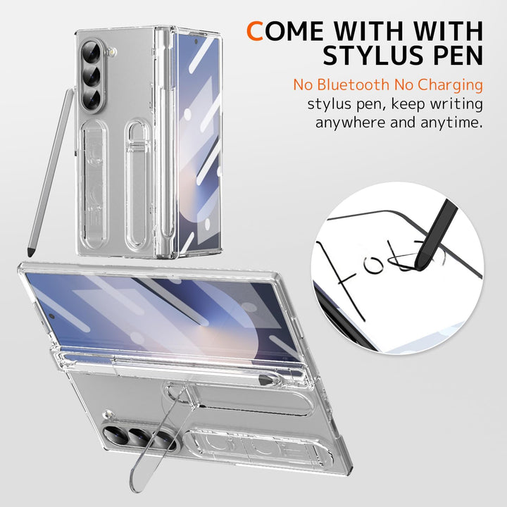 NINKI für Samsung Galaxy Z Fold 5 Handyhülle mit Armband Ständer Z Fold 5 Case mit Stift Fold 5 hand