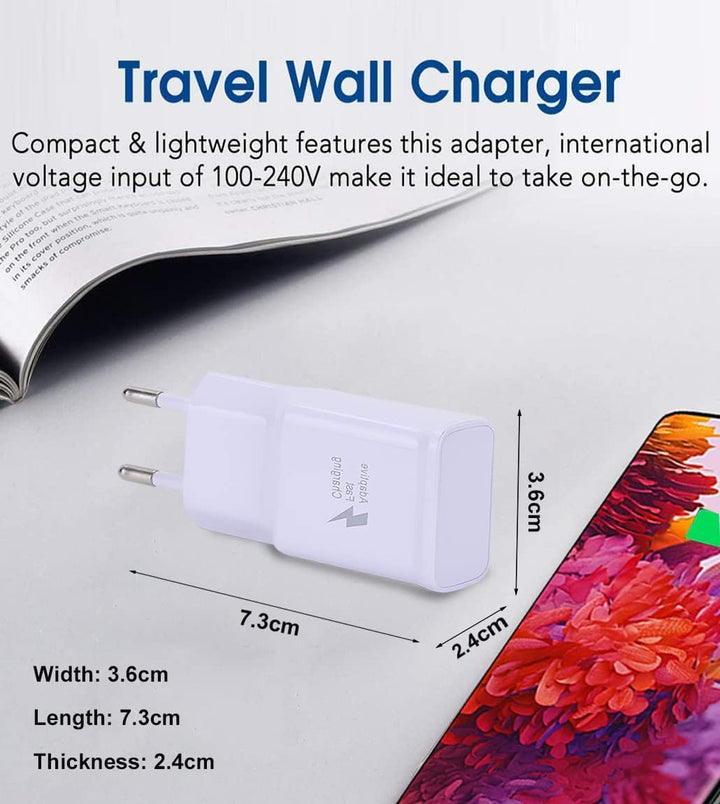 USB Ladegerät Schnellladegerät mit USB C Ladekabel 1,5m Für Samsung Galaxy S22 S21 S20 S10 S9 S8 A16